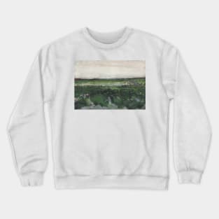 Landscape with Wheelbarrow by Vincent van Gogh Crewneck Sweatshirt